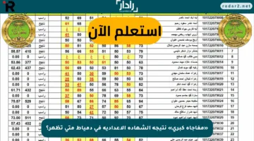 «مفاجأة كبرى» نتيجة الشهادة الإعدادية فى دمياط متى تظهر؟